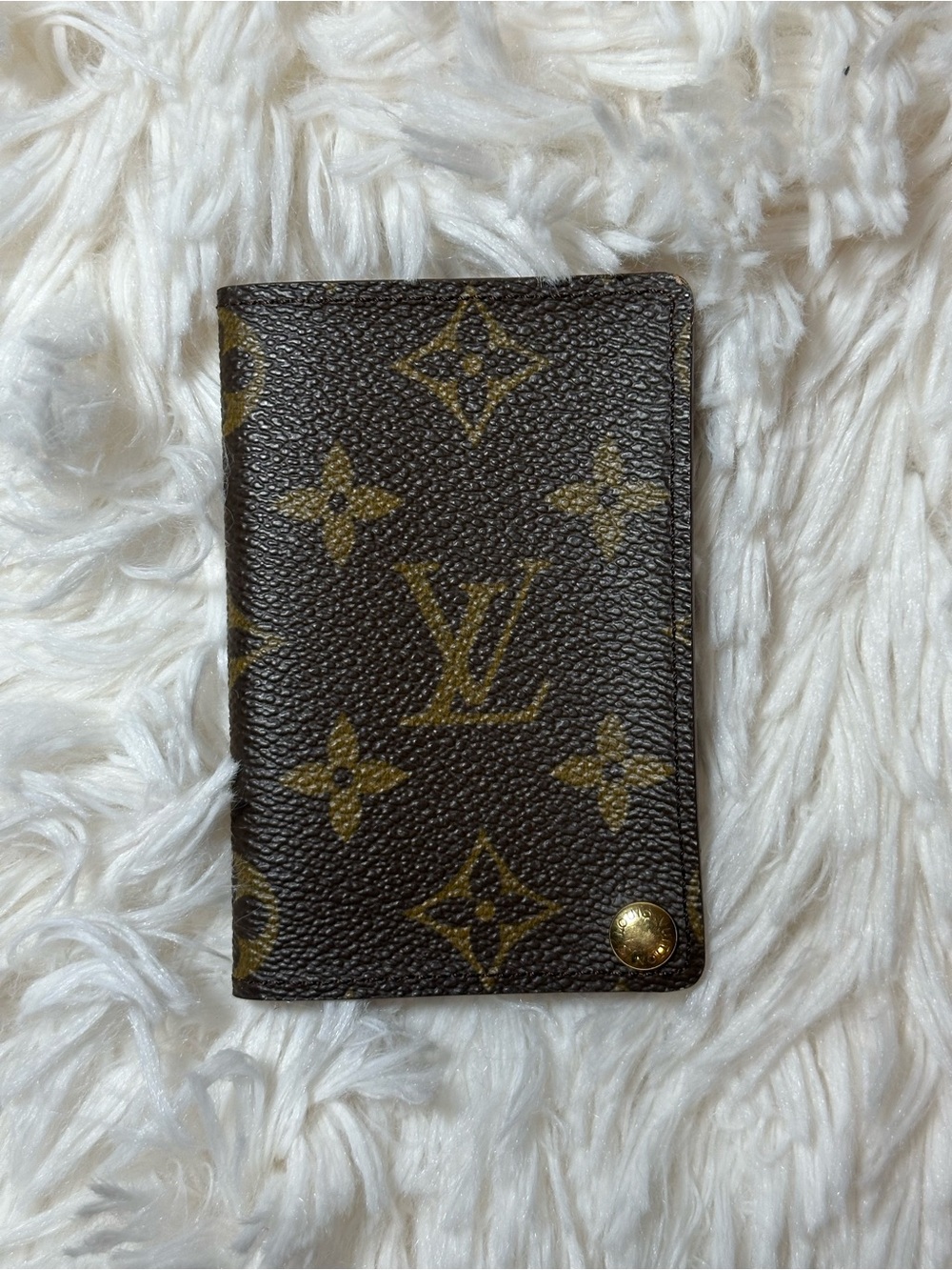 Vintage Louis Vuitton Monogram Porte Cartes Credit Pression Card Case